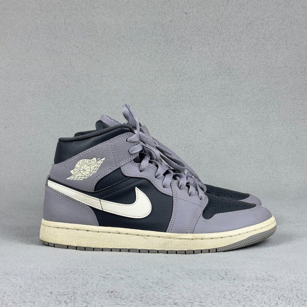 Nike Air Jordan 1 Mid Cement Grey Anthracite Womens Size 9